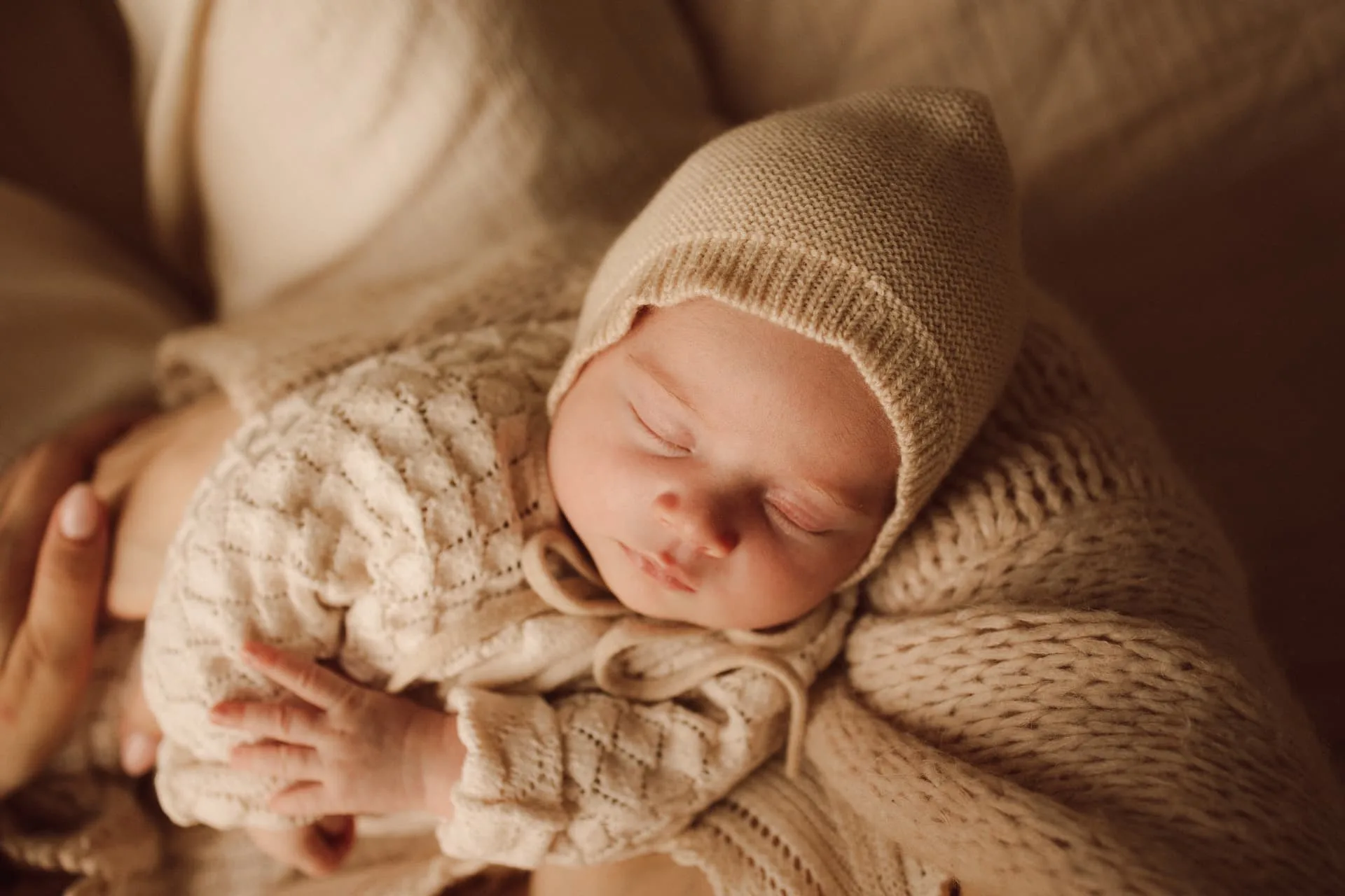 Newbornshoot in een huiselijke omgeving