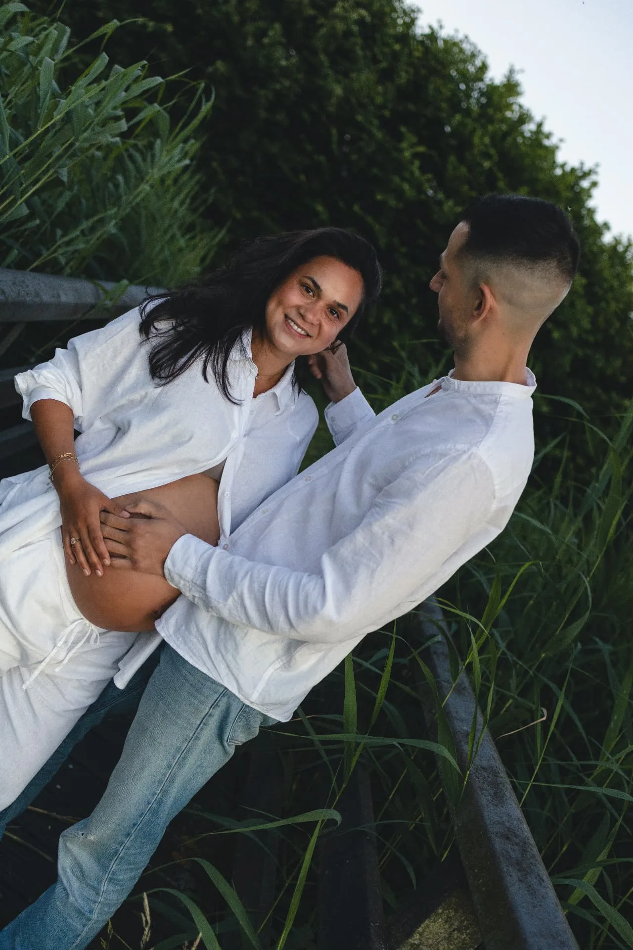Natuurlijke locatie voor zwangerschapsshoot