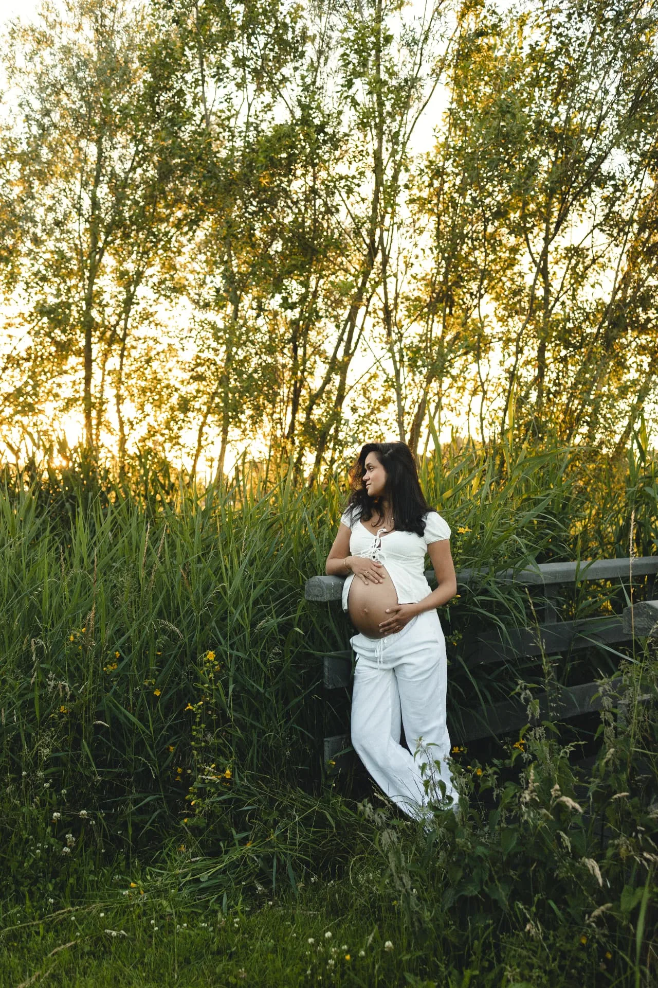 Voorbeeld van de warme zwangerschapsfotografie van Atelier Carmen